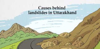 What are the causes behind landslides in Uttarakhand?