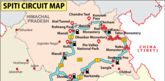 Spiti Circuit Car/Bike Road Trip from Delhi with Detailed Map Spiti Circuit road trip map from Delhi-NCR