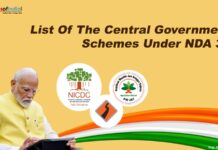 List Of The Central Government Schemes Under NDA 3.0