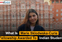 What Is Marie Sklodowska-Curie Fellowship Awarded To Indian Student?
