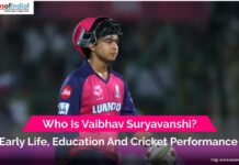 Who Is Vaibhav Suryavanshi? Early Life, Education And Cricket Performance Portrait of Vaibhav Suryavanshi, a young professional with a confident smile, standing against a blurred background—used in a blog post discussing his background, achievements, and public presence.