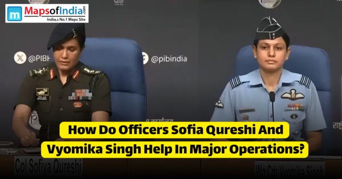 "Officers Qureshi and Singh demonstrating leadership during a defense mission."