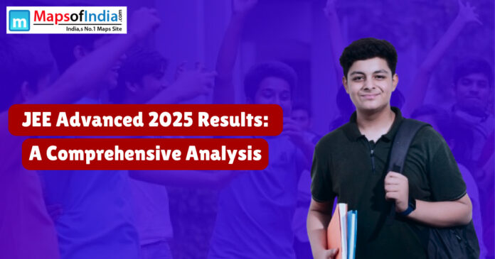 Students celebrating after JEE Advanced 2025 results are announced, highlighting top scorers and success stories.