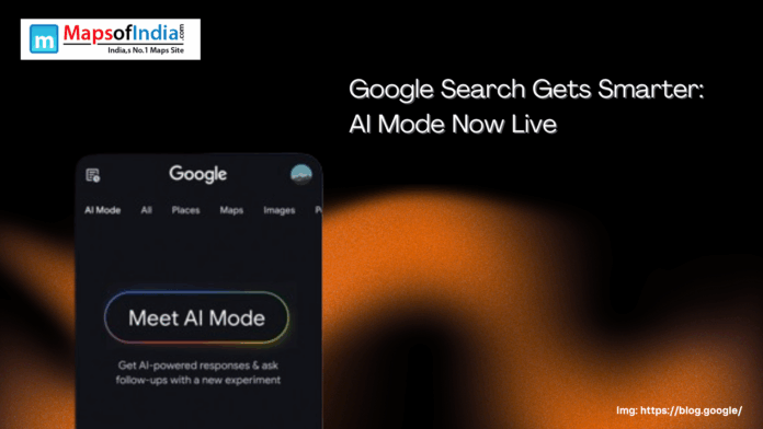Google Search introduces new AI Mode with smart search features.