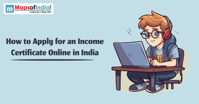 Illustration of a young boy wearing headphones and glasses, sitting at a desk using a laptop