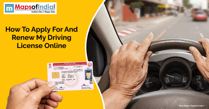 Person applying for or renewing a driving license online using a laptop.