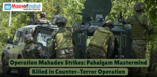 Operation Mahadev Strikes: Pahalgam Mastermind Killed in Counter-Terror Operation Indian Army soldiers in full gear during Operation Mahadev, conducting a counter-terror operation in a forested area where the Pahalgam mastermind was neutralized.