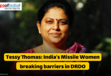 Tessy Thomas: India’s Missile Woman Breaking Barriers in DRDO Portrait of Tessy Thomas, known as India’s Missile Woman, featured as a key figure breaking barriers in DRDO.