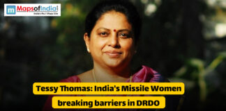 Tessy Thomas: India’s Missile Woman Breaking Barriers in DRDO Portrait of Tessy Thomas, known as India’s Missile Woman, featured as a key figure breaking barriers in DRDO.