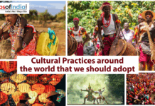 Cultural Practices Around the World We Should Adopt A photo collage with five images illustrating the theme "Cultural Practices around the world that we should adopt."