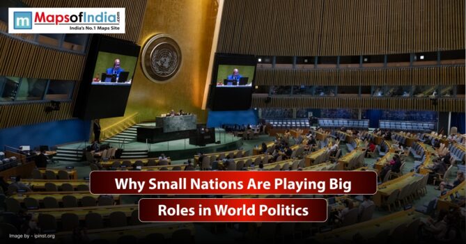 United Nations hall filled with rows of chairs where representatives from different countries discuss global political issues.