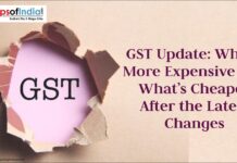 GST Update: What’s More Expensive and What’s Cheaper After the Latest Changes Illustration showing GST rates and pricing changes, highlighting what’s more expensive and cheaper after the latest update.