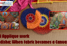 Pipli Applique Work of Odisha: When Fabric Becomes a Canvas Colorful Pipli applique work of Odisha featuring vibrant fabric patterns, traditional motifs, decorative umbrellas, and handcrafted textile art displayed on cloth and mats.