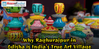 Why Raghurajpur in Odisha is India’s True Art Village Colorful handcrafted wooden toys and traditional artworks from Raghurajpur village in Odisha, showcasing India’s true art village and its rich folk craft heritage.