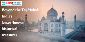 Beyond the Taj Mahal: India’s Lesser-Known Historical Treasures Image of Taj Mahal in a blurred foggy view