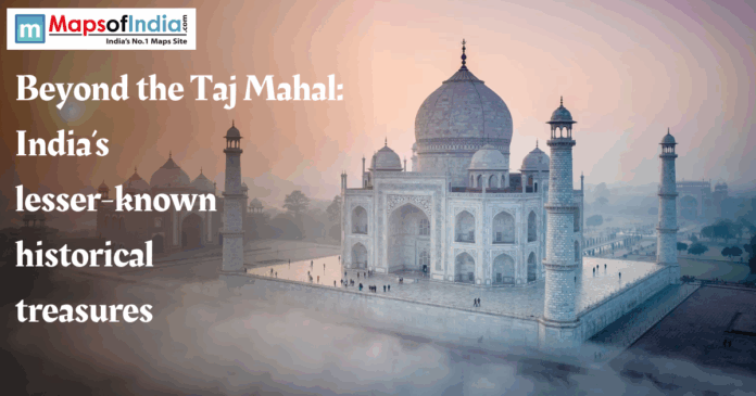 Taj Mahal Image of Taj Mahal in a blurred foggy view