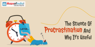 The Science of Procrastination and Why It’s Useful Illustration of a person lying asleep beside a large alarm clock with a 'Later' sign, representing procrastination, next to the title 'The Science of Procrastination and Why It’s Useful'.