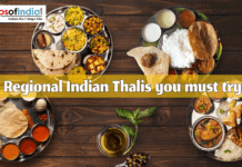 Regional Indian Thalis You Must Try Plates of regional Indian thalis featuring diverse traditional dishes from across India.