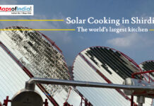 Solar Cooking In Shirdi: The World’s Largest Kitchen Large solar concentrator panels used for cooking at Shirdi’s world’s largest solar kitchen