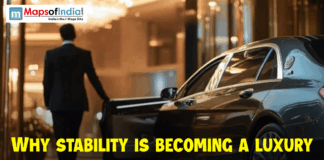 Why stability is becoming a luxury A man in a formal suit walking toward a luxury car outside a hotel, with text reading “Why Stability Is Becoming a Luxury,” symbolizing modern wealth and uncertainty.