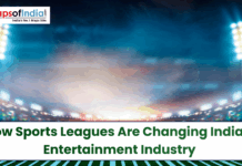 How Sports Leagues Are Changing India’s Entertainment Industry Floodlit sports stadium representing the rise of sports leagues transforming India’s entertainment industry.