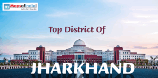 Top Districts of Jharkhand image of Jharkhand featuring a large government building with the text “Top District of Jharkhand