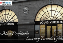 The Most Profitable Luxury Brands Globally Louis Vuitton store storefront.