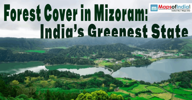 Scenic view of lush forests and hills in Mizoram highlighting India’s highest forest cover.