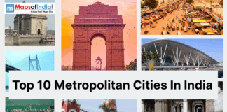 Top 10 Metropolitan Cities in India Collage of iconic landmarks and cityscapes representing top metropolitan cities in India with title text