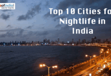 Top 10 Cities for Nightlife in India Night view of Mumbai’s Marine Drive with city skyline and lights, showcasing vibrant nightlife in India