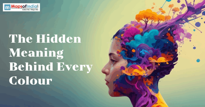 Profile of a person with vibrant, colorful abstract patterns and trees bursting from their head.