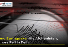 Strong Earthquake Hits Afghanistan, Tremors Felt in Delhi Strong earthquake in Afghanistan with seismic waves graphic and tremors felt in Delhi.