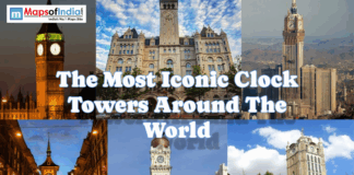 The Most Iconic Clock Towers Around The World Collage showcasing the most iconic clock towers around the world with famous landmark towers and historic architecture.