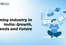 Gaming Industry in India: Growth, Trends and Future Gaming industry in India growth, trends and future with virtual gaming illustration