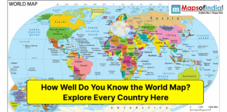 How Well Do You Know the World Map? Explore Every Country Here Political world map infographic with text "How Well Do You Know the World Map? Explore Every Country Here."