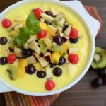 Custard with Fresh Fruits