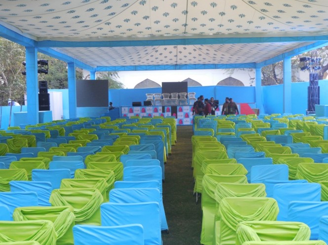 Seat arrangement at Jaipur Literature Festival