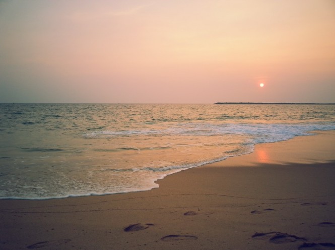 Mahatma Gandhi Beach in Kollam