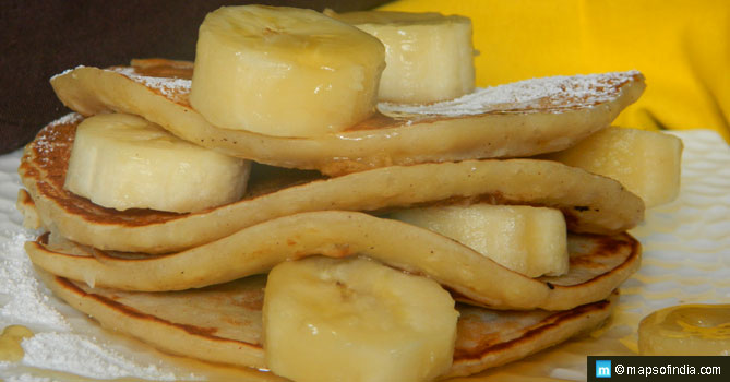 Banana and Honey Pancakes