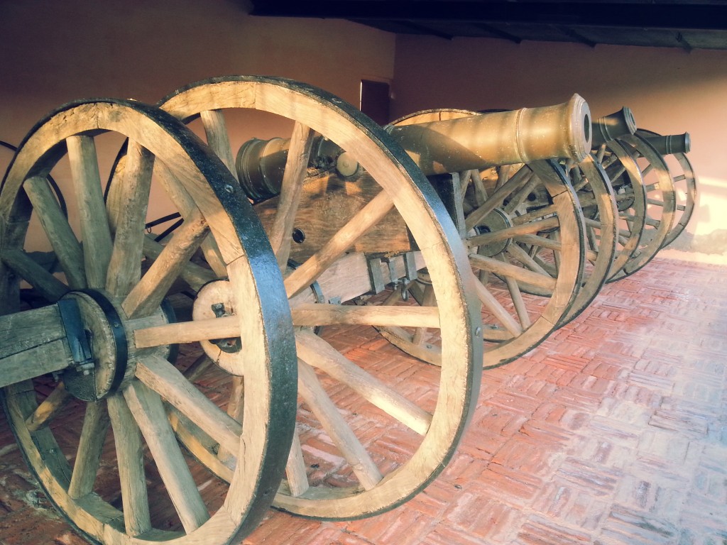 Cannons in Qila Mubarak Fort