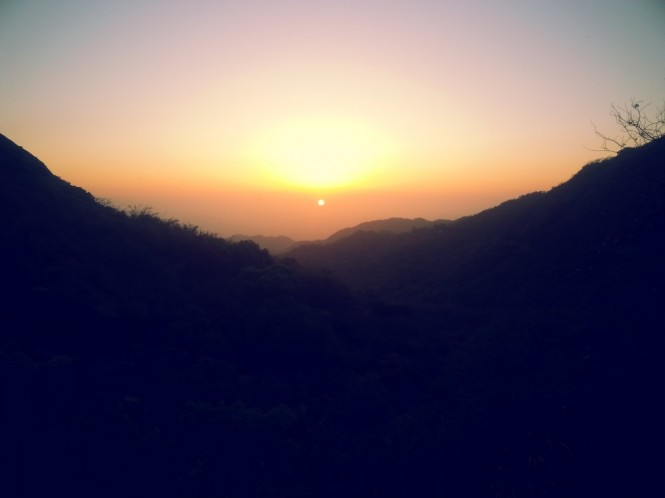 Sunrise in Mount Abu