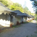 Side view of camp
