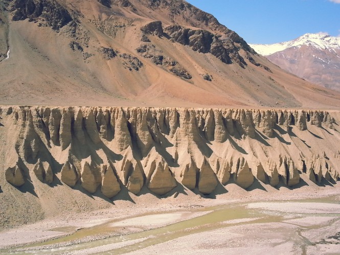 Weird structures on mountains