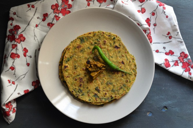 Methi (fenugreek) Ka Thepla