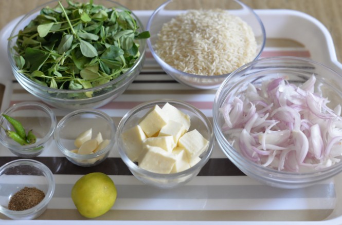 Methi Paneer Pulao - Key Ingredients