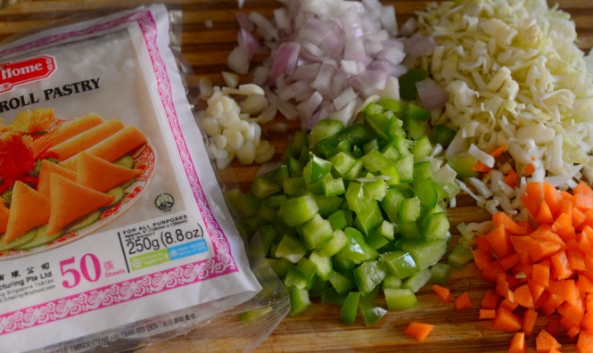 Key Ingredients for making Spring Rolls