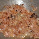 Tofu Masala – Frying onions