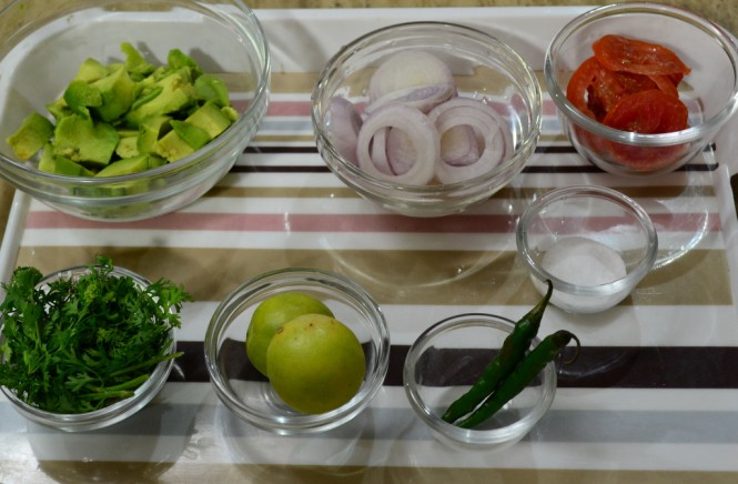 Ingredients for Avocado Chutney