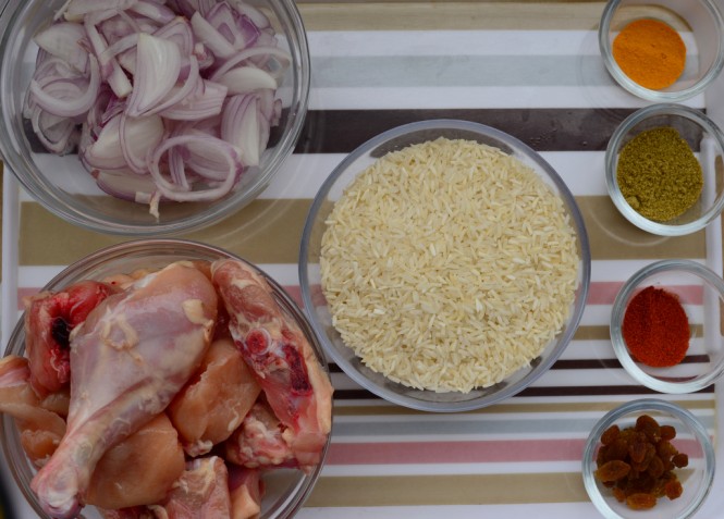 Key Ingredients for Chicken Kabuli Pulao