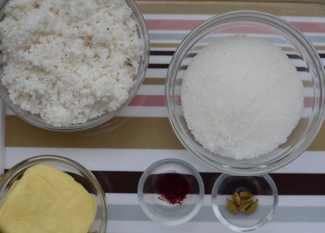 Coconut Barfi - Key Ingredients